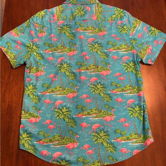 Denim & Flower Ricky Singh Flamingo Shirt - Men’s Size L - Slim Fit - Picture 4 of 5